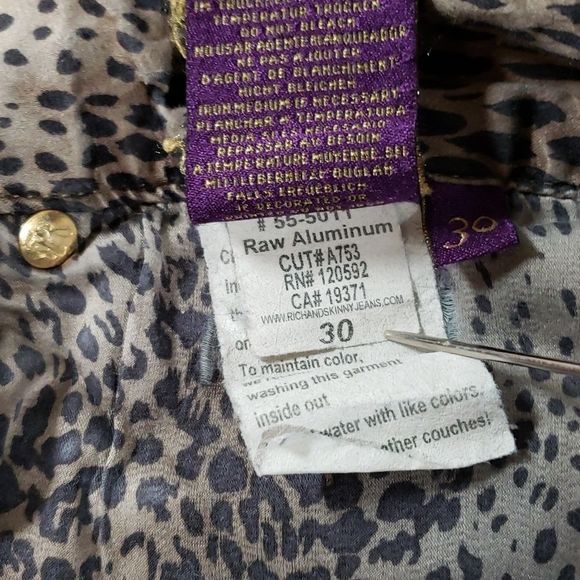 Rich and Skinny Raw Aluminum Dark Wash Jeans - Picture 10 of 10